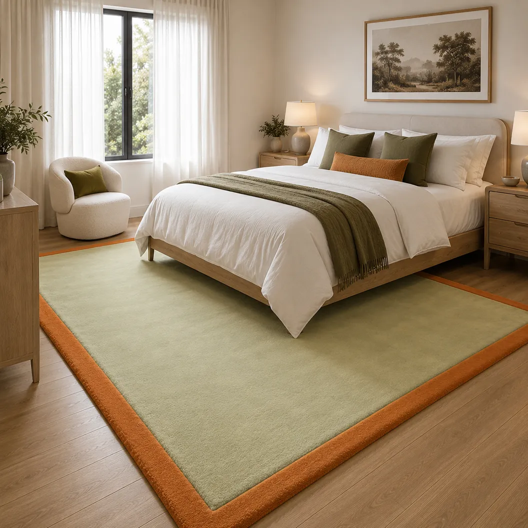 Single border rug